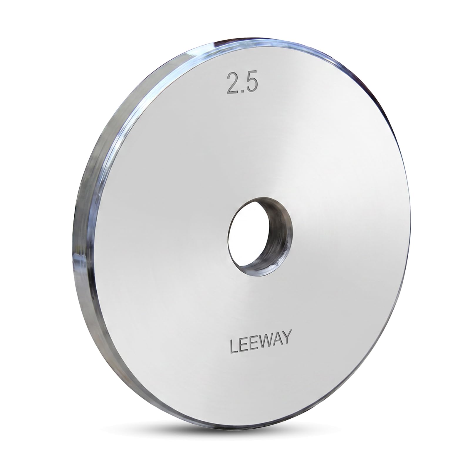 LEEWAY Chrome Plated Steel Weight Plates (2.5kg X 2) 31mm| Iron Gym Plates for Home Workout, Weightlifting, Strength Training| Spare Plates for Rods, Dumbbells, Barbells (Chrome, 2.5kg Pair (2.5X2))-image-35