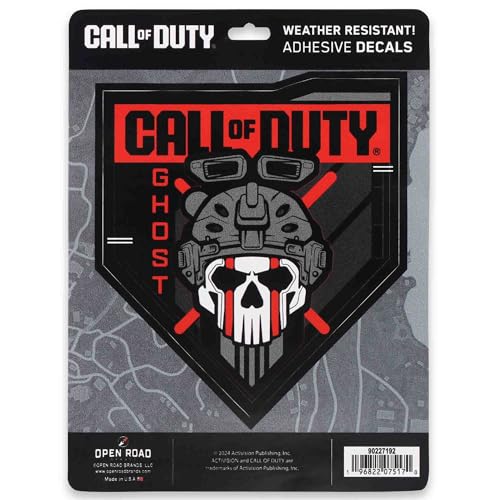 Image of Call of Duty Modern Warfare Ghost Adhesive Vinyl Decal - Call of Duty Sticker for Car, Window or Laptop