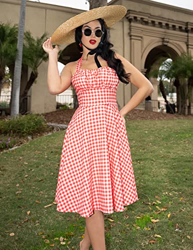 Image of Belle Poque Vintage Floral Dress for Women 2026 Summer A-line Sleeveless Flowy Midi Elegant Wedding Guest Cocktail Dress