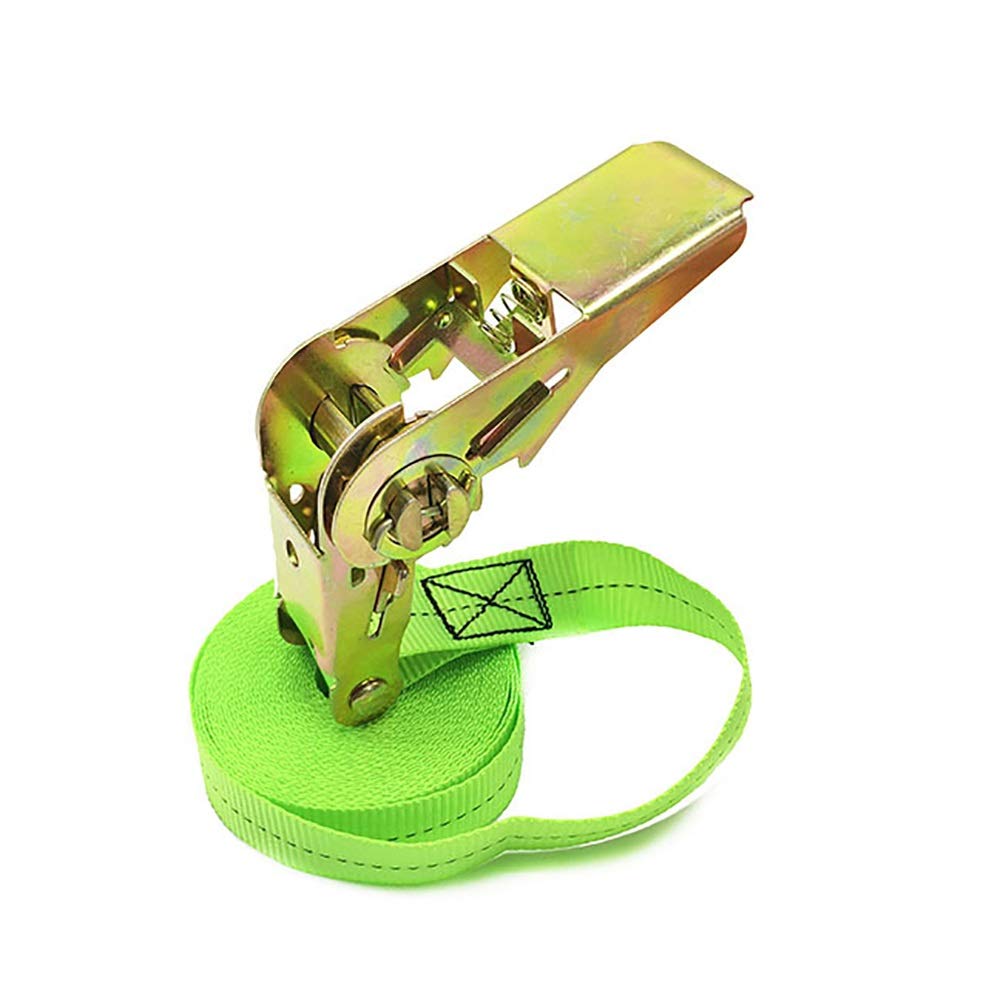 Correas De Amarre Correa De Amarre 5 Paquetes De Correas De Trinquete Sin Ganchos para Camión De Carga Remolque Correas De Recuperación De Equipaje para Camiones, Equipaje (Color : Green, Size : 25m