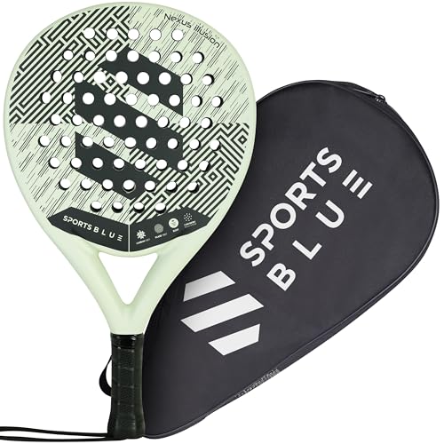 SportsBlue Carbon Surface Padel Racket - Pro-Series Tennis Paddle Racket - All Pala Padels Racquets (Nexus illusion 1)