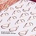 300 Pieces Rose Gold Cute Stainless Steel Drop-Shaped Paper Clips for School Office Supplies Baby Shower Wedding Invitations Crafts Scrapbooking Bookmarks Kids Women Planners by VENCINK