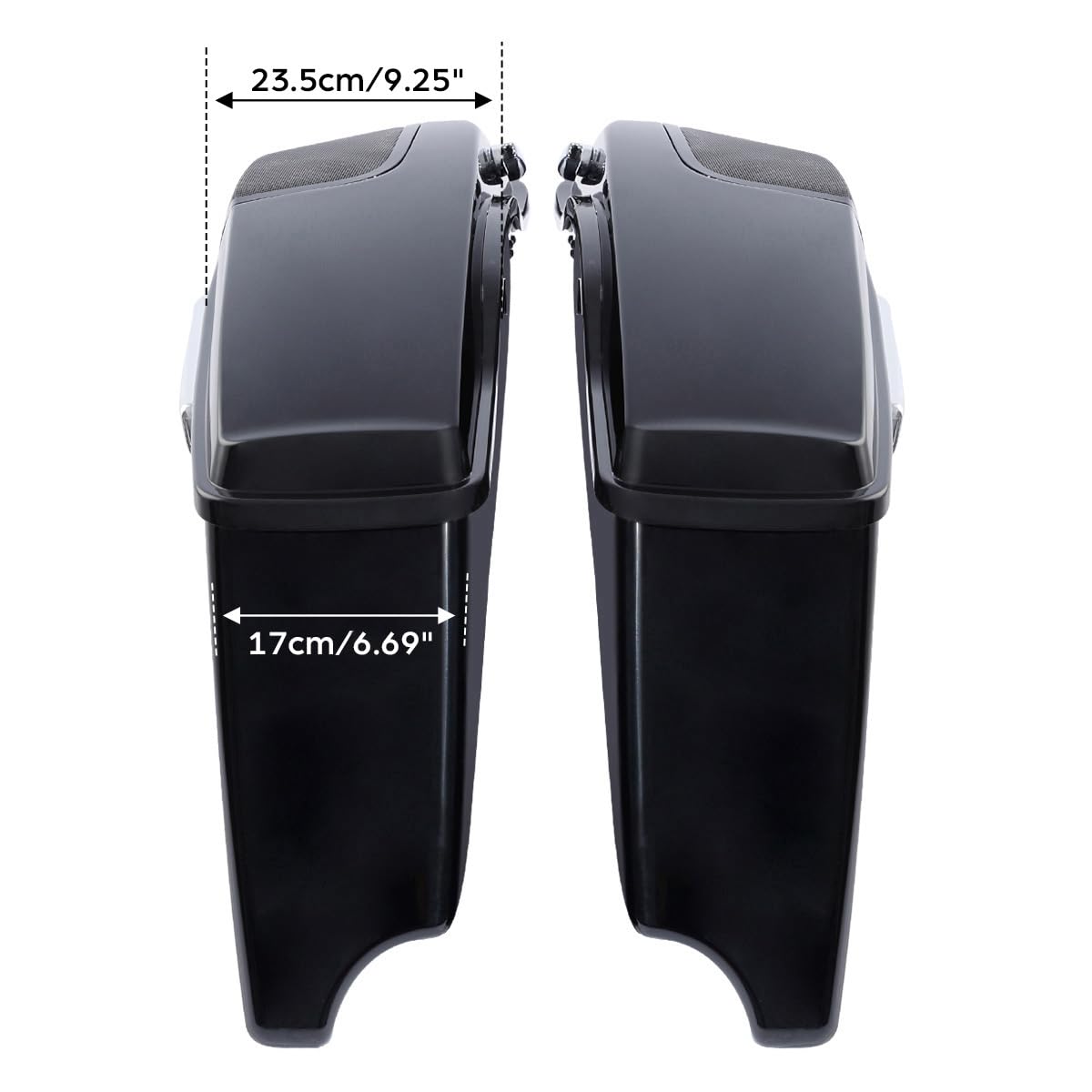 Amazon | TCT-MOTORPARTS 4インチ 拡張サドルバッグ リアフェンダーLED