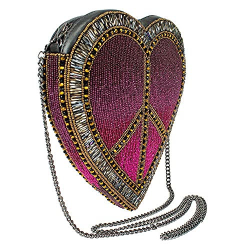 Mary Frances womens Love Crossbody Heart Handbag Sling Bag, Multi, Medium US3