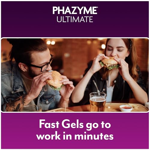 Image of Phazyme Ultimate Strength Anti-Gas 500 mg Simethicone Gas Relief for Adults, Fast Gels Quickly Ease Bloating, Pressure and Discomfort, 20 Count