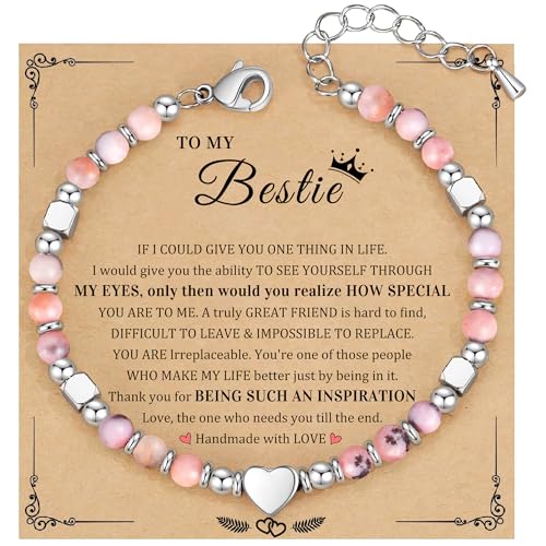 Image of Best Friend Bracelet Gifts for Women Sister Bestie, Christmas Gift for Teens Mom Daughter Granddaughter Birthday Gift for Her Stocking Stuffers