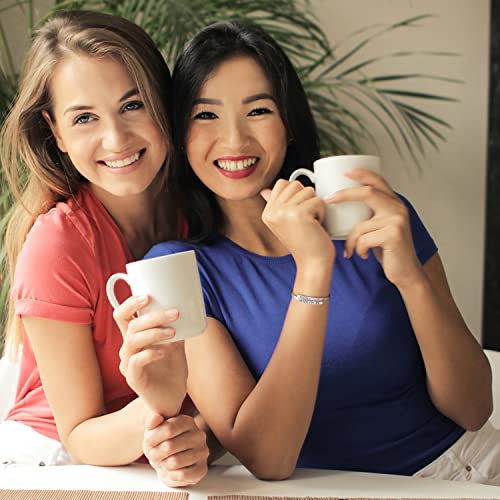 ALEBEE Bracelets for Sister Gifts for Women Sister in Christ Gifts Sisters in Christ Sisters for Life Cuff Bangle Bracelet Christian Bible Verse Jewelry Gift 316L Stainless Steel - Image 5