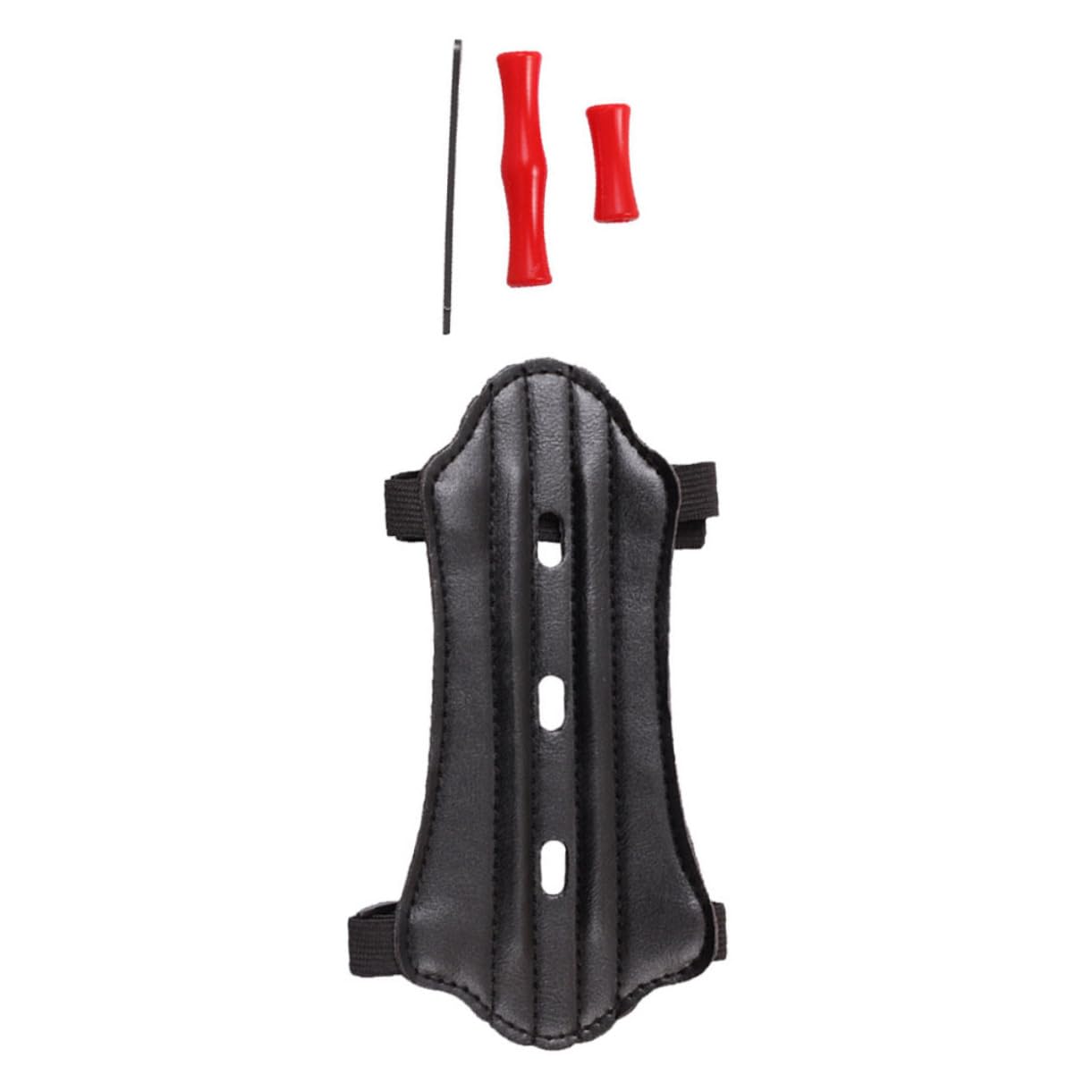 Happyyami 1Set Wear Resistant Archery Portable Arm Shield for Youth and Adults Includes Arm Protector Bowstring Protector Clips Comfortable Practical