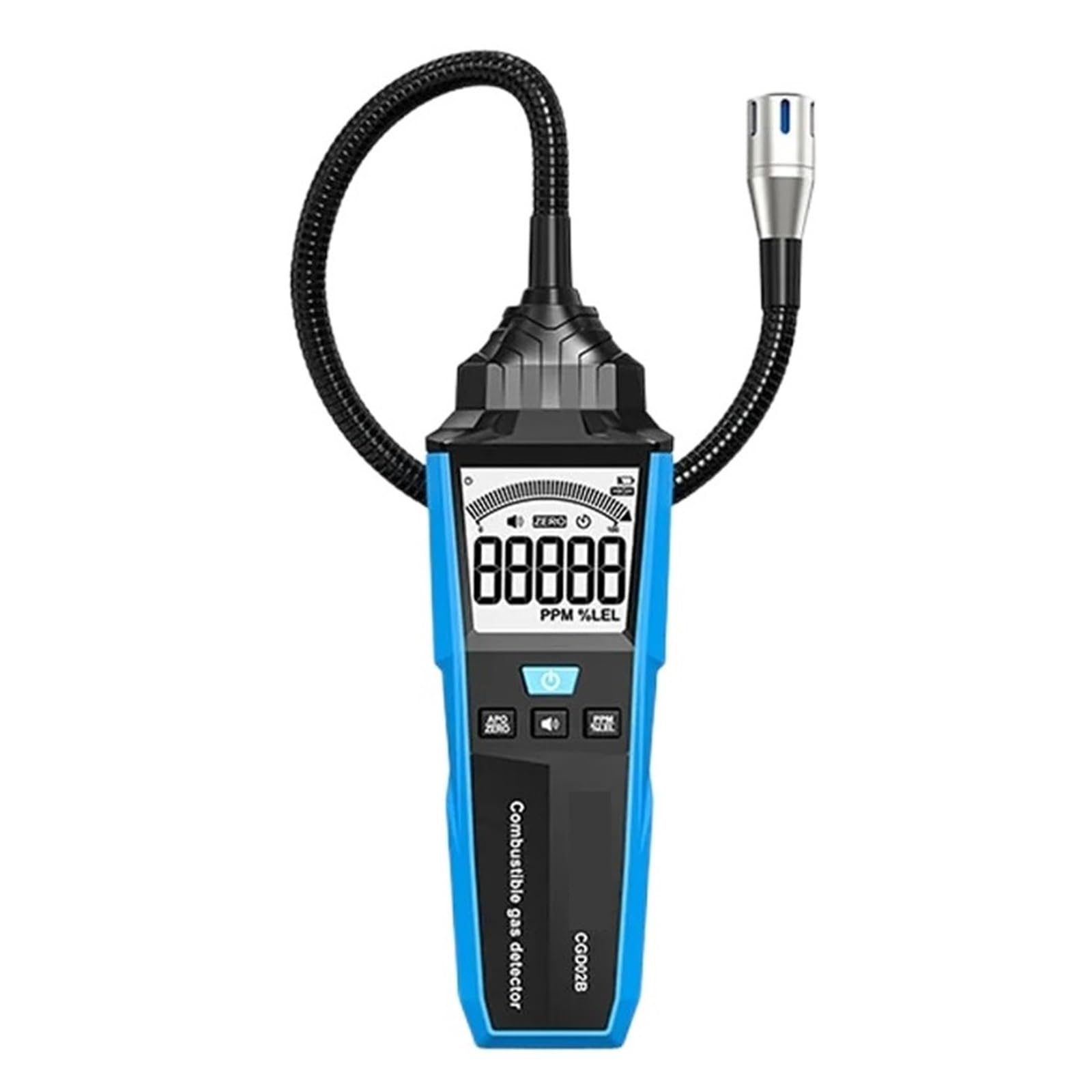 Detector De Gas Combustible, Analizador, Medidor GLP, Ubicación Fugas Natural Inflamable, Alarma Sonido, Probador Concentración Monitorización Precisa Tiempo Real(CGD02B)