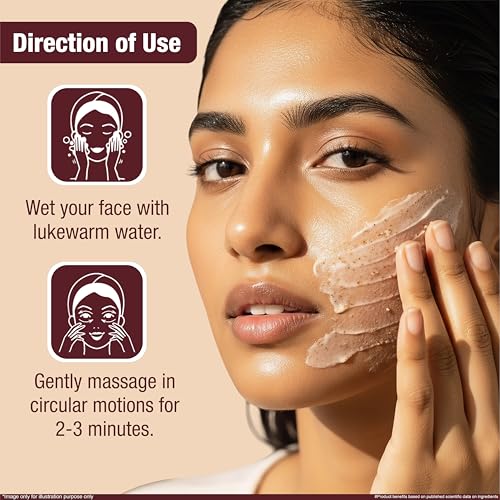 Image of Multani Naturals Walnut Face Scrub 125ml (Pack of 2) | Removes Blackheads & Dead Skin Cells