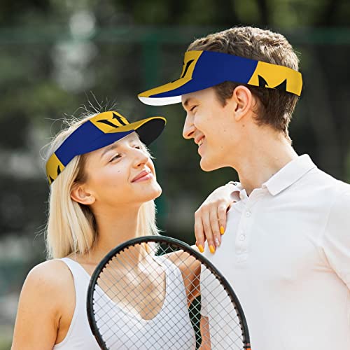 Image of Cute Funny Flag Hat Women Men Adjustable Flag Sport Sun Visor Hat Summer Fashion Sun Cap Beach Flag Hat