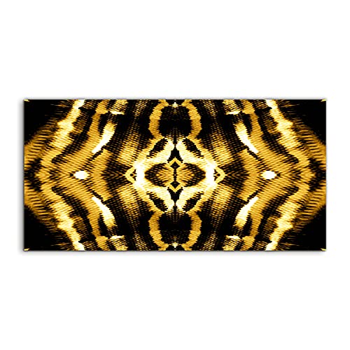 Murale photo art acryl leopard serpent 100x50cm tableau moderne