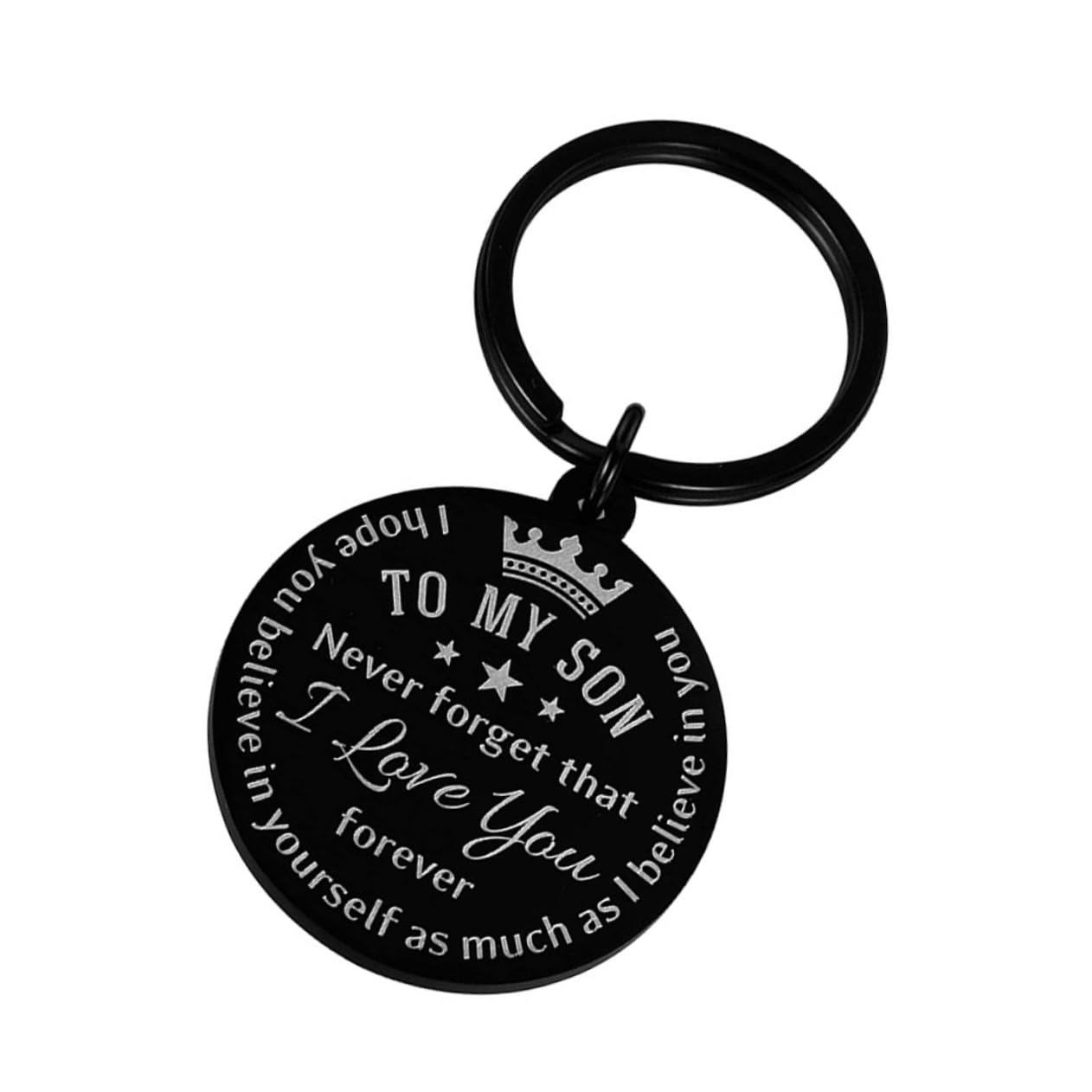 FOMIYES Stainless Steel Keyring Perfect Present Boy Keychain Boys and Girls Keychain Heartfelt Children's Day Present