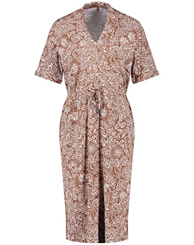 Gerry Weber Damen Kleid mit Blumenmuster EcoVero halber Arm Kleid Gewirke...