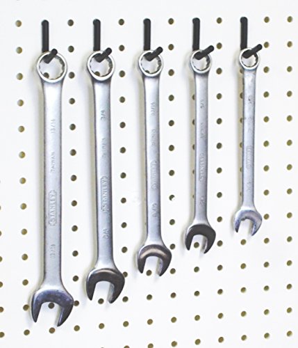 Wallpeg Pegboard Wall Organizer Kit - (Pk-5B) - 48" Wide - 2 Pegboard Panels & 36 Locking Pegboard Hooks - Garage Organization & Tool Organizer - Workbench Power Tool Organizer- Craft Organization #TOP2