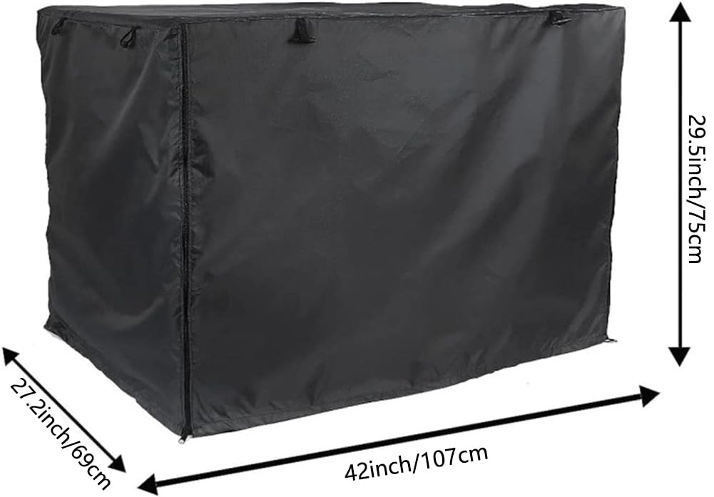 Robuste Abdeckung für Hundekäfige, winddicht, wasserdicht, für Käfige, 61 cm / 76 cm / 91,4 cm / 106,7 cm / 121,9 cm, Katzen- und Hundekäfigschutz (L x B x H): 107 x 69 x 75 cm