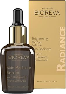 Bioreva Radiance Face Serum for Brightening &amp; Glowing Skin, Helps Reduce Appearance of Dark Spots &amp; Acne Scars, Promotes E...