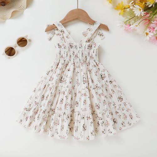 Happyma Toddler Girl Summer Dress Floral Sleeveless Baby Outfits #TOP13