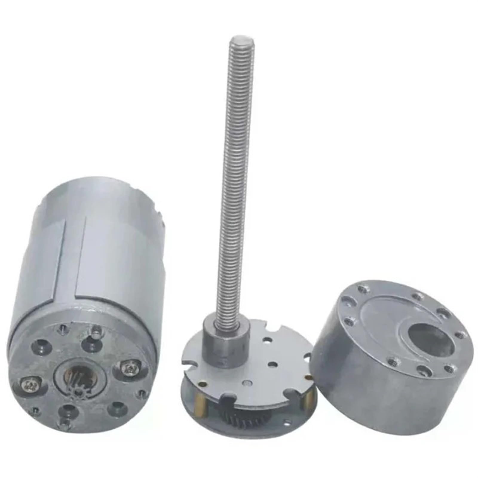 37GB 555 Getriebemotor DC 12V 24V Hohes Drehmoment Reversibler elektrischer Metall-M6-Wellen-Untersetzungsmotor Hohe Leistung(12V Only Motor,600 RPM)