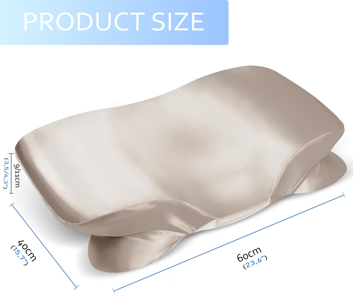 Satin Pillowcase for Zelimun Cervical Pillow Only, Smooth & Soft for Sleeping...
