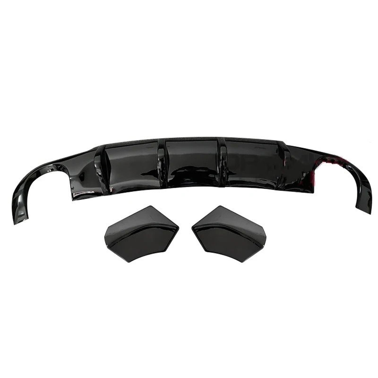 Rear Valance Bumper For VW For Scirocco R R20 2009 2010 2011 2012 2013 2014 2015 Rear Spoiler Car Diffuser Lip Bumper Plastic Body Kit(Bright Black)