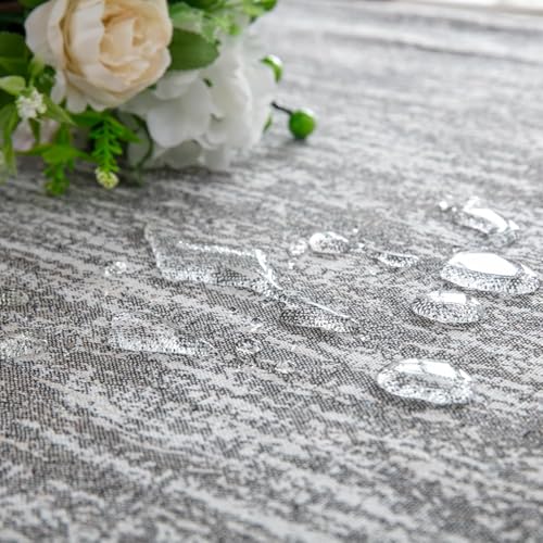 Waterproof-Farmhouse-Burlap-Tablecloth-with-Tassel-Cotton-Linen-Rustic-Embroidery-Table-Cloths-for-6-Foot-Tables-Tablecloths-Wrinkle-Free-Washable-for-Indoor-and-Outdoor-Parties-Party Waterproof Farmhouse Burlap Tablecloth with Tassel Cotton Linen Rustic Embroidery Table Cloths for 6 Foot Tables Tablecloths Wrinkle Free Washable for Indoor and Outdoor Parties Party