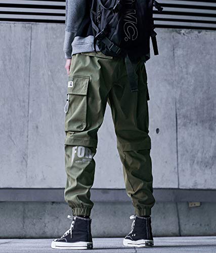 MOKEWEN Men's Women Cargo Streetwear Cyberpunk Techwear Pants2