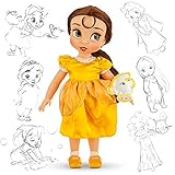 Disney Animators' Collection Belle Toddler Doll - 16'' with Plush Friend, Chip