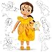 Disney Animators' Collection Belle Toddler Doll - 16'' with Plush Friend, Chip