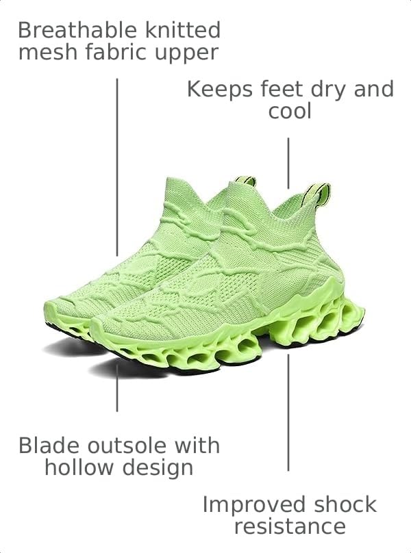 Image of Poramea Unisex Loafers Walking Tennis Shoes Jogging Sneaker Casual Athletic | Mens Womens Slip on Shoes Laceless Blade Sneakers Unisex Mesh Trail Running Athletic
