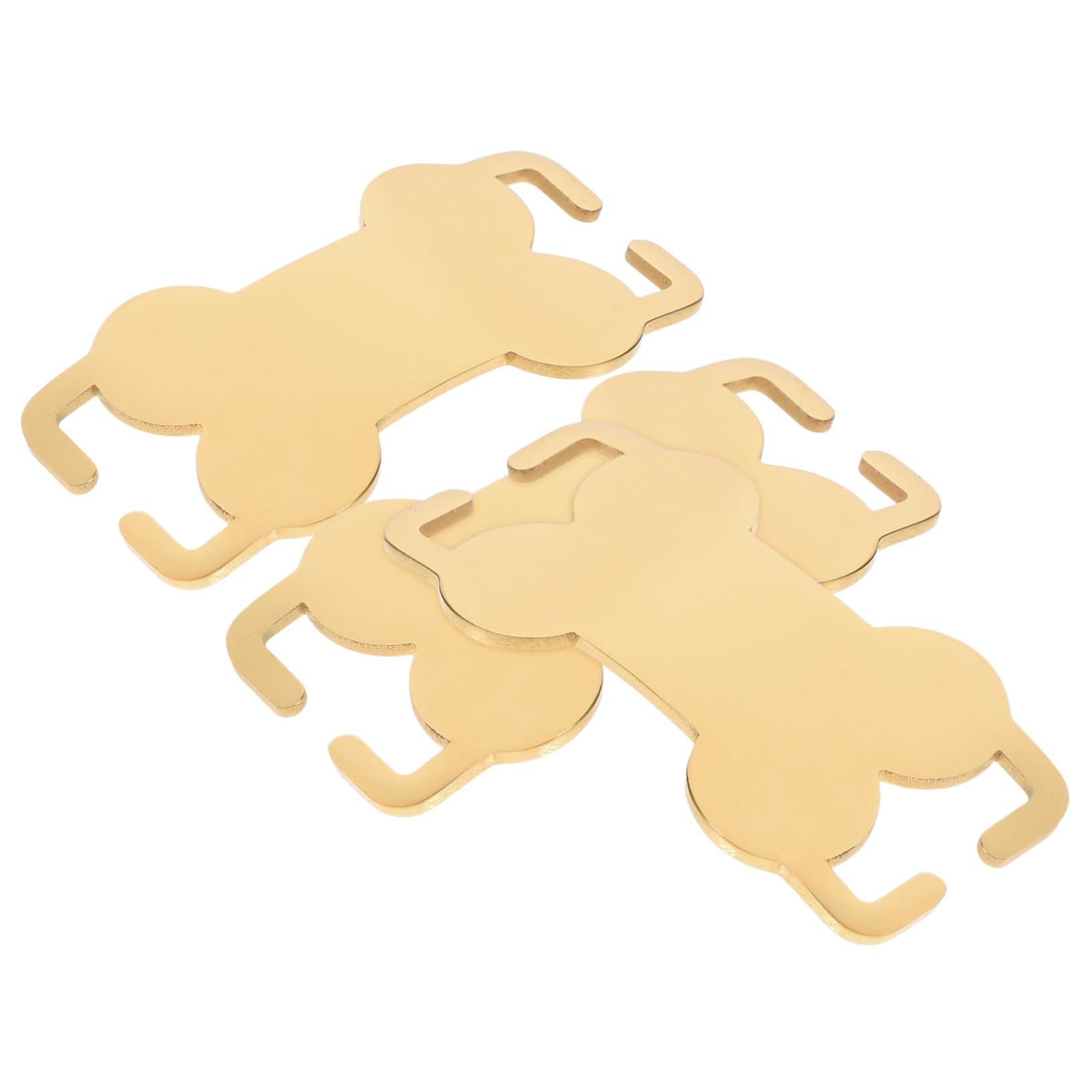 YARNOW Lot De 5 Médailles Didentification Personnalisées pour Chien en Acier Inoxydable avec Nom Et Numéro De Téléphone Gravés 3 Pièces X 5