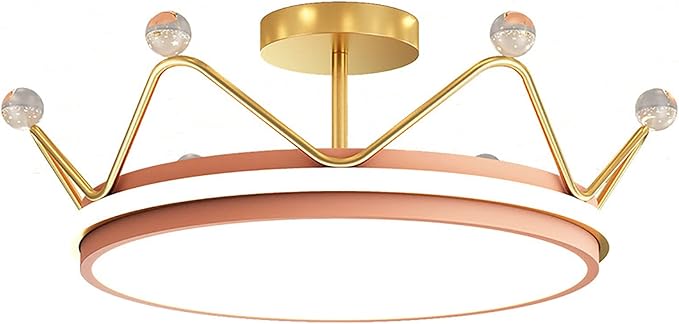 MOWEO Kinderkamer Lamp Plafondlamp, LED 48w/64w Dimbare Inbouw Plafondlamp, met Afstandsbediening 50cm/60cm Creatieve Plafondverlichting voor Woonkamer Prinses Meisjes Kinderkamer Lamp