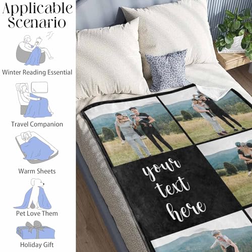 Customized-Blanket-with-Photos-and-Text-Custom-Family-5-Pictures-and-Text-Blankets-Gifts-for-Grandpa-Grandma-from-Grandson-Granddaughter-Personalized-Blanket-for-Happy-Grandparents-Day Customized Blanket with Photos and Text Custom Family 5 Pictures and Text Blankets Gifts for Grandpa Grandma from Grandson Granddaughter Personalized Blanket for Happy Grandparents Day