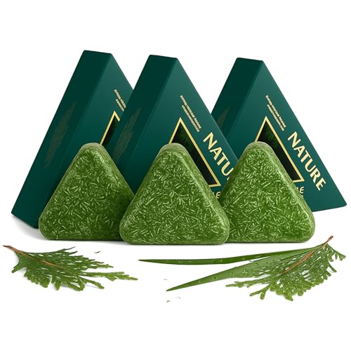 Nature Triangle - Barra de champú Usman Grass Soap para control de aceite, barras de champús de arroz para el crecimiento del cabello,