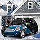 Autoabdeckung Wasserdicht Passend für Mini Cooper 3 Türer 2000-2024, 300D Schwarz Vollgarage Autoplane mit Reißverschlusstür für Schnee, Regen, Allwetterschutz