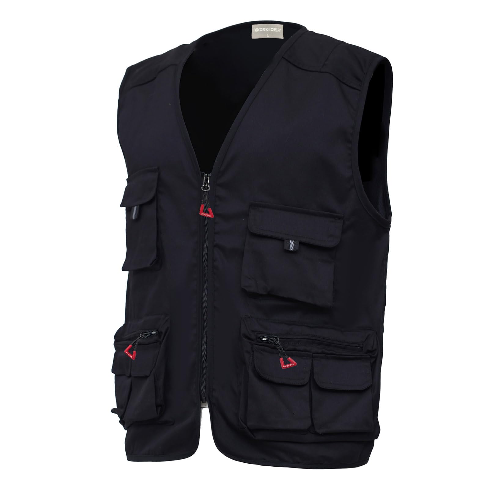 WORK IDEA Veste polyvalente homme outdoor avec multiples poches - Conçue pour la pêche et l'été, légère et respirante