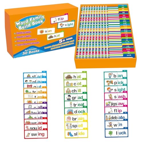 Livre de construction de famille de mots : fini les écrans grâce aux jeux éducatifs