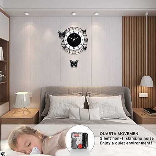 JUJUDA Large Wall Clock for Living Room Decor Modern Big Wall Clock for Kitchen Bedroom Home Decoration 16 Inch by JUJUDA - Image 2
