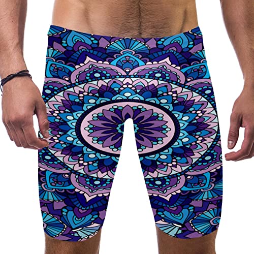 Swim jammers mandala purple bañador de natación resistente en XXL