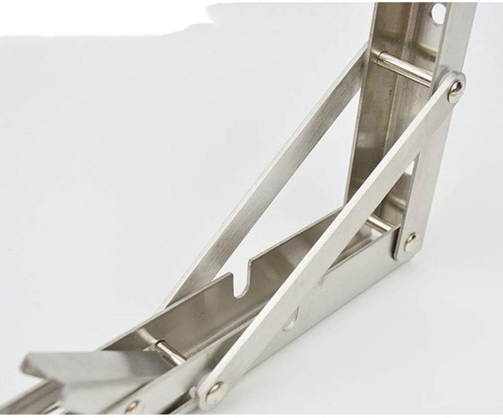 Bracket, L Bracket for Shelf,Wall Mounted Triangle BracketsTriangle Board Shelf BracketsTriangle Bracket Stainless Steel Folding Bracket Wall Load-Bearing Wall Rack Wall Hanging Wall Table Shelf Shel