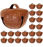 VILLCASE 50pcs Jingle Bells for Crafts, 17mm Vintage Jingle Bell Small Jingle Bells Rustic Jingle...