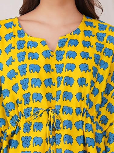 Image of Cotton Floral Printed 2 Piece Night Suit Top & Pajama Set for Women & Girls