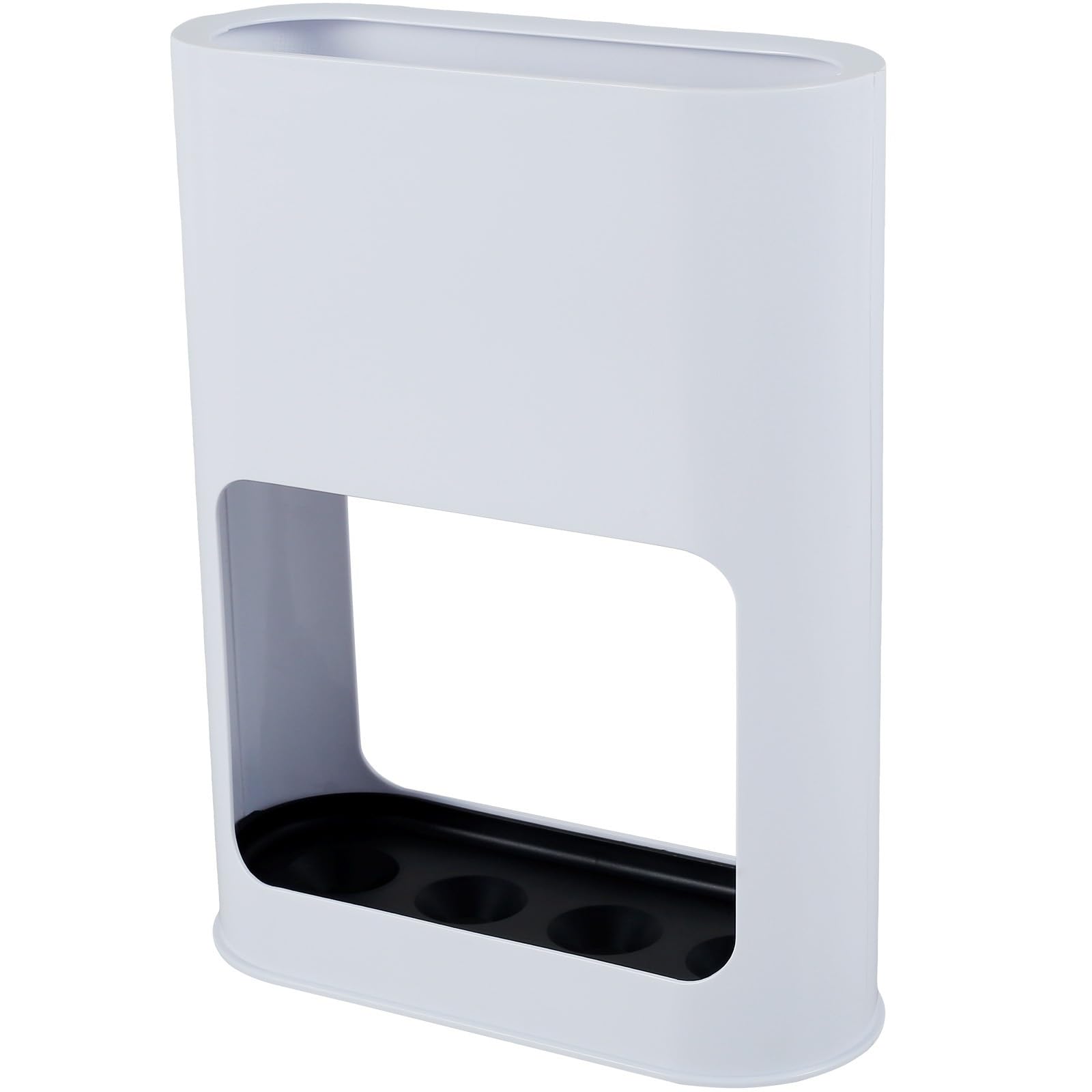 FVDZRFIE Umbrella Stand Metal Umbrella Stand Rack Fits Holder With Metal Iron Panel With Cushion Removable Drip Tray(WHITE)