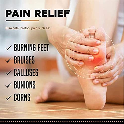 Image of Cushioning Ice Silk High Heel Insoles, Ufootdepot Fabric Forefoot Pads for Women, Foot Comfort Pads, Comfortable Non-Slip Toe Cushion Pads (3pairs -B)