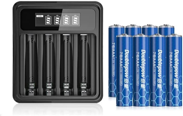 XMING 充電式リチウム電池 5 充電式セット 7 1.5V 定電圧 ファスト ファイブ セブン USB 充電式 大容量 (Siz