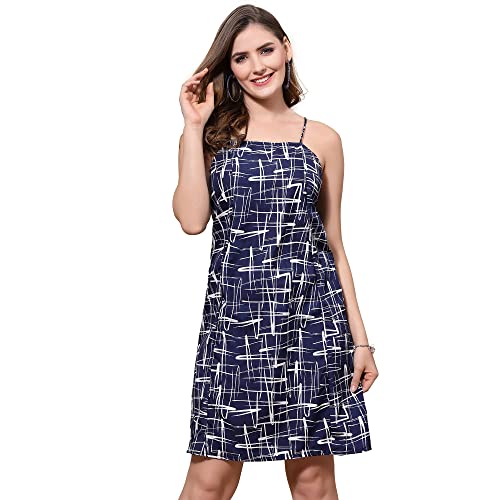 Image of OOMPH! Women A-Line Floral Mini Dress Western, Off Shoulder, Slip On