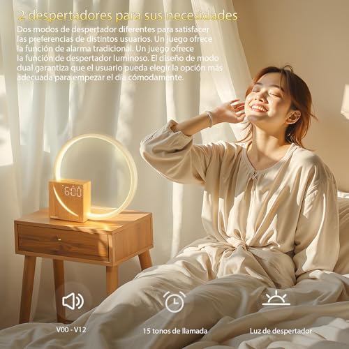 blonbar Lámpara De Cabecera De 10w Con Función De Carga Usb, Luz Despertador Con Control Táctil Regulable Para Ayudar a Dormir a Bebés Y Adultos, Luz Nocturna de 3 Niveles de Brillo - imagen 3