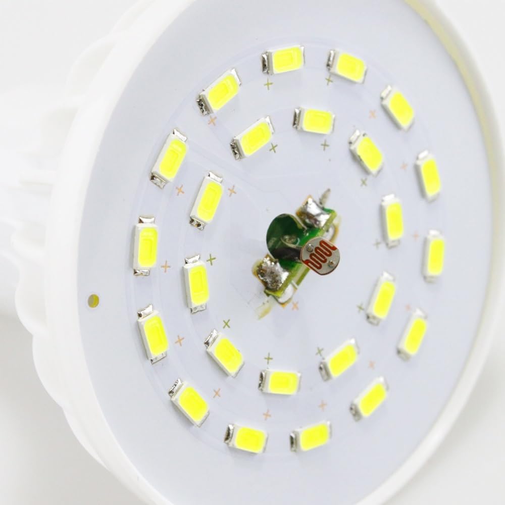 fengyan Casa bombillas, Paquete de 10, luz LED con sensor E27 AC220V bombilla nocturna escalera pasillo lámpara con sensor automático Familiar Lámpara(7W PIR Sensor)