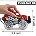 2 Pack Light Up Monster Truck Car Toy with Beautiful Flashing LED Tires, Best Birthday Gift for Boy Girl Ages 3+, Push n Go Cars, Friction Toy, Race Truck Car for Kid Party Favors and Daily Play