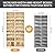 CIMLORD 9-Tier Foldable Shoe Rack Organizer for Closet,36Pairs Collapsible Plastic Shoe Shelf,Large Shoes Cabinet with Door,Clear Stackable Storage Box Easy Assembly